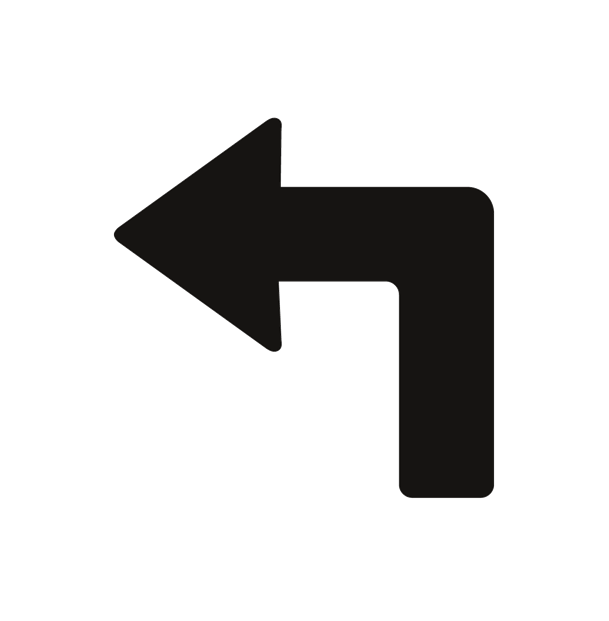 10 stk. Venstrevendte gulvpile til rute- og gulvmarkering, 200 x 200 mm. Sort