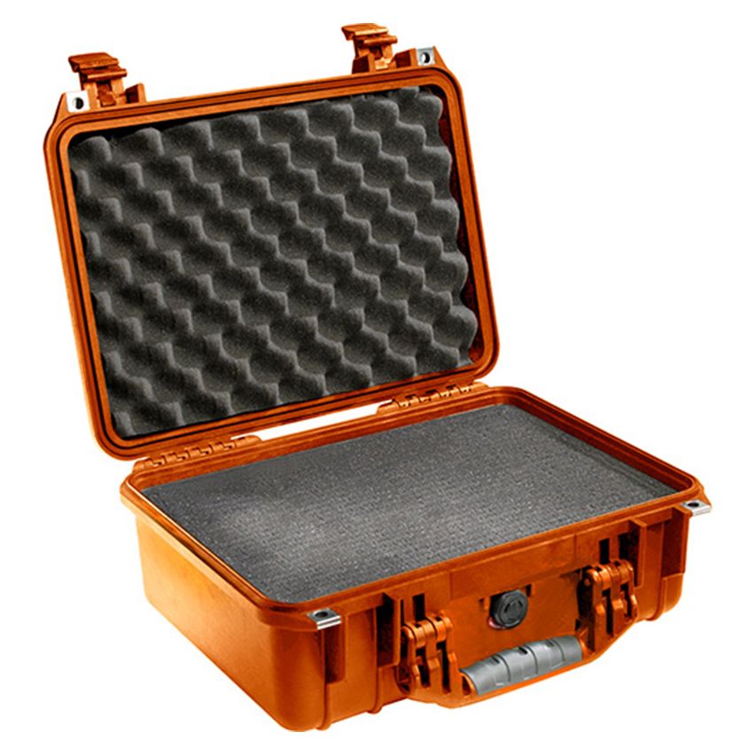 PELI&trade; 1450 Case med skum, flere farver (371x258x152mm) Orange