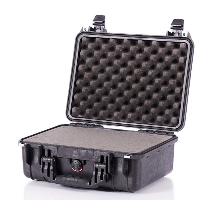 PELI&trade; 1450 Case med skum, flere farver (371x258x152mm) Sort