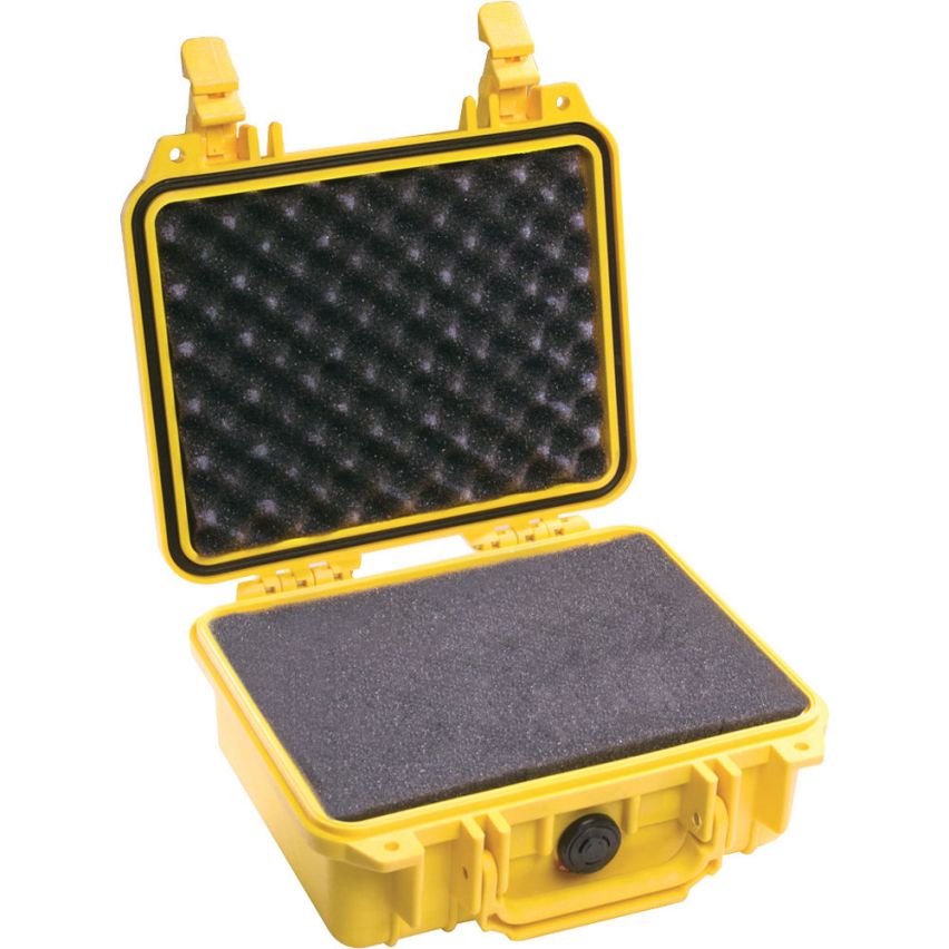 PELI&trade; 1200 CASE MED SKUM (236 x 181 x 105 mm), flere farver Gul