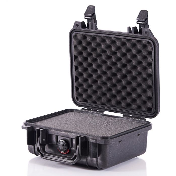 PELI&trade; 1200 CASE MED SKUM (236 x 181 x 105 mm), flere farver Sort