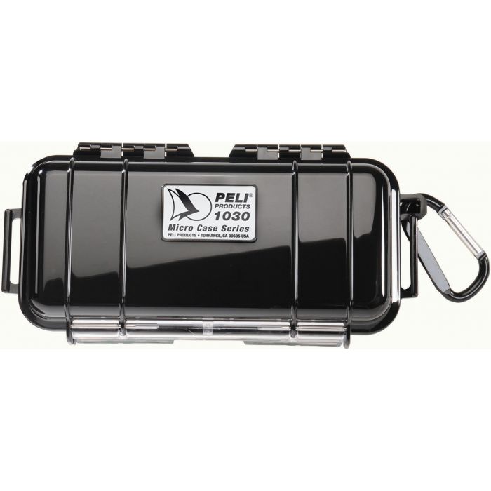 PELI&trade; 1030 MICRO CASE til udstyr (162 x 67 x 52 mm) Sort