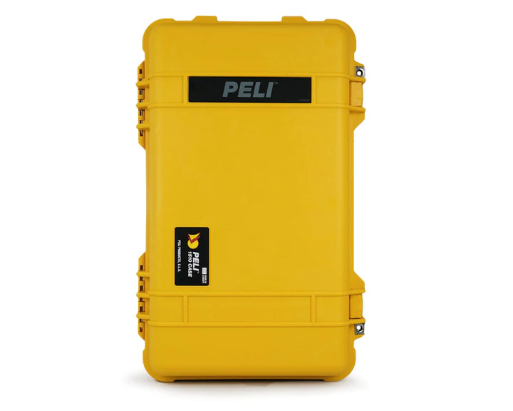 PELI&trade; 1510 professionel equipment case til beskyttelse af udstyr, tom Gul