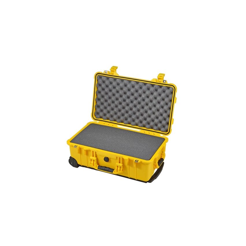 PELI&trade; 1510 med plukskum, professionel udstyrs case til beskyttelse af udstyr Gul