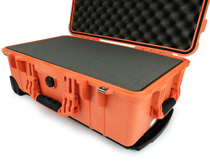PELI&trade; 1510 med plukskum, professionel udstyrs case til beskyttelse af udstyr Orange