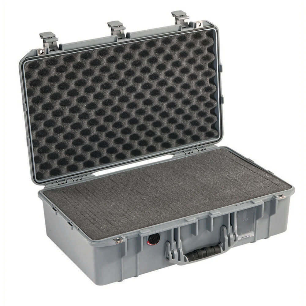 PELI&trade; 1555 Air case med plukskum (584x324x191mm) Sølv