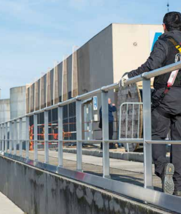 VECTACO® Top Fix Guardrail, fastmonteret rækværk inklusiv membran, sealing kit Folding