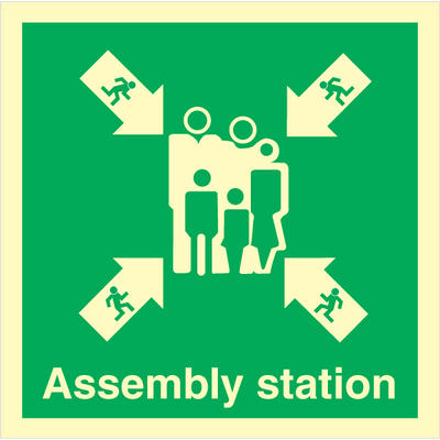 Assembly station 300x300 mm Efterlysende selvklæbende