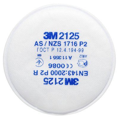 3M Partikelfilter klasse P2R, 2125 - 3M Partikelfilter klasse P2R, 2125 P2-partikelfilter til 3M hel- og halvmasker.