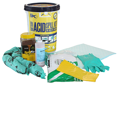Specielt Batterisyre Spild Kit