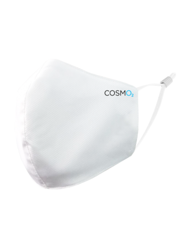 COSMO2+ stofmundbind, Genanvendelige & Miljøvenlige Ansigtsmasker - Hvid