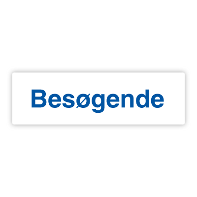 Besøgende skilt