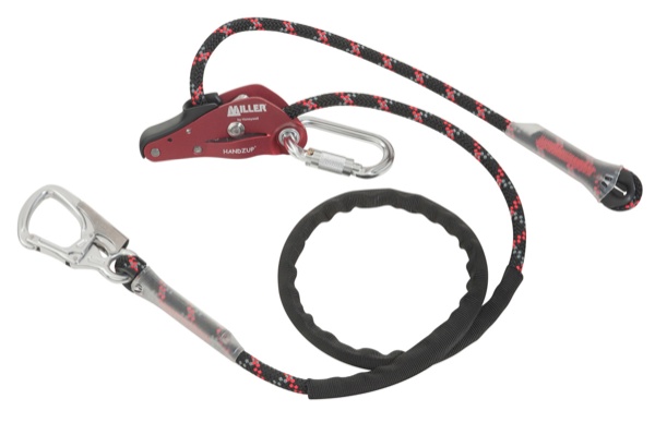 Rebkit 4 meter med reblås Miller HandZup® med en karabinhage med snoningslås og SNAP HOOK og uden beskyttelseshætte