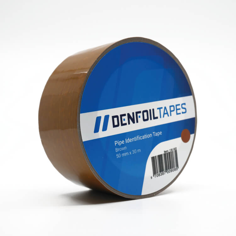DENFOIL pipe markering selvklæbende tape Brun