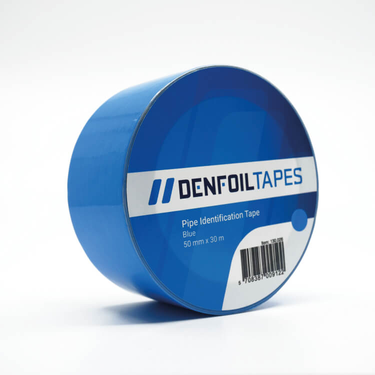 DENFOIL pipe markering selvklæbende tape Blå
