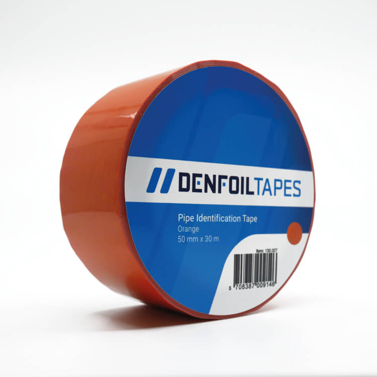 DENFOIL pipe markering selvklæbende tape Orange
