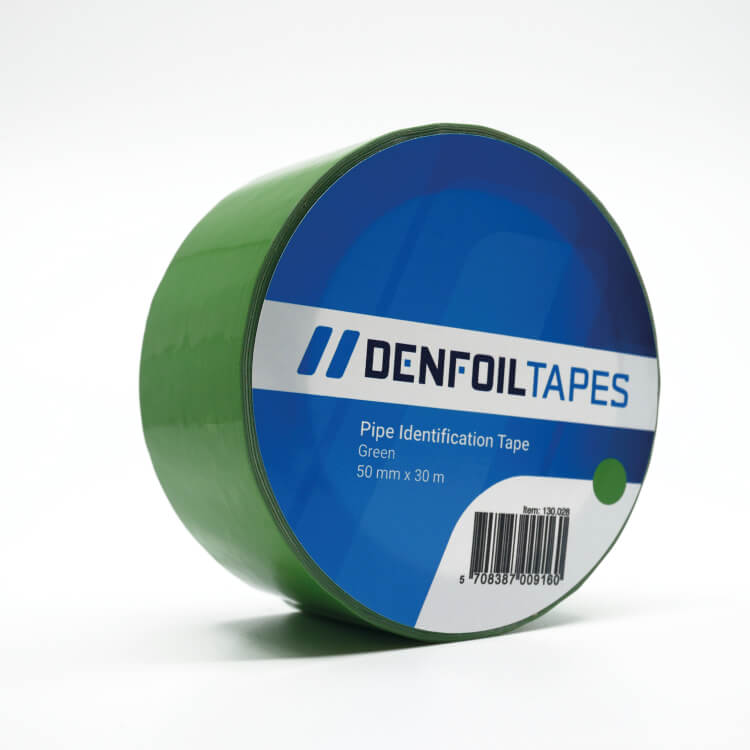 DENFOIL pipe markering selvklæbende tape Grøn