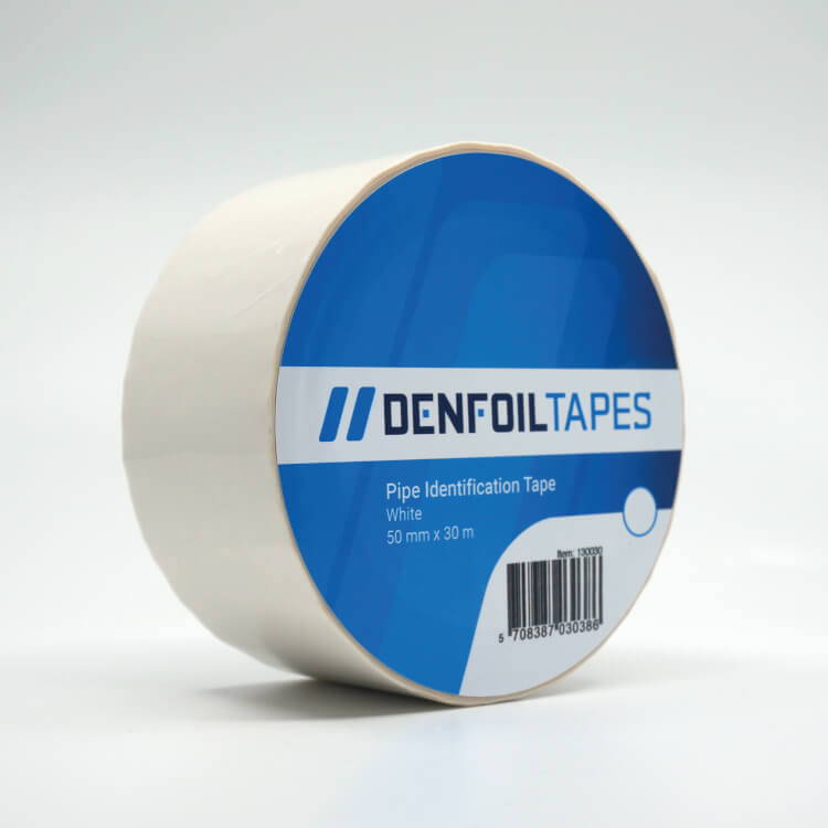 DENFOIL pipe markering selvklæbende tape Hvid