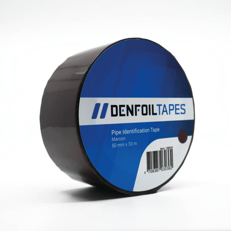 DENFOIL pipe markering selvklæbende tape rødbrun