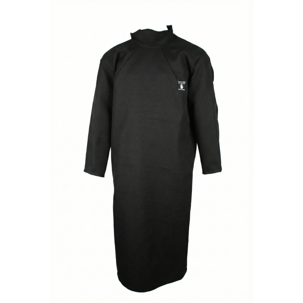 16V54-2818 Langt ærmeforklæde mod varme og gløder med åben ryg for bedre ventilation i VARMEX 2000, Str. XS-XXXXL. XSmall