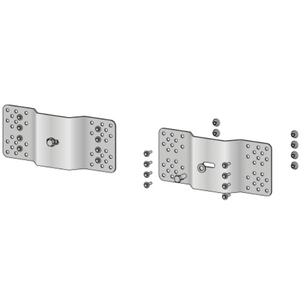 Vectaladder - Par af monteringsplader på metalplade + Skruer kompatible med bølger 210/250/275/300/333