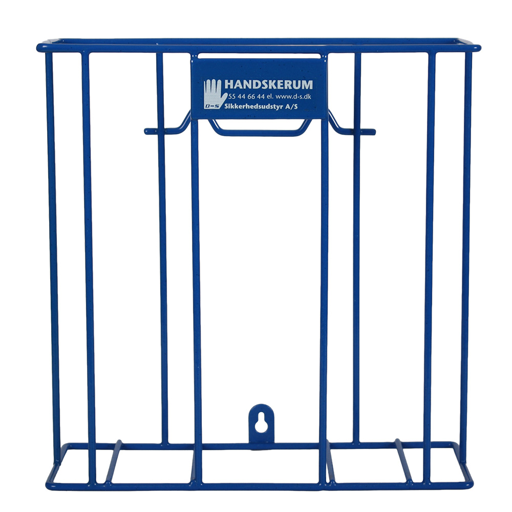 D-S Robust handske dispenser blå epoxy-coated stativ til engangshandsker i æsker, 1-3 æsker a 30 x 29 x 11 cm