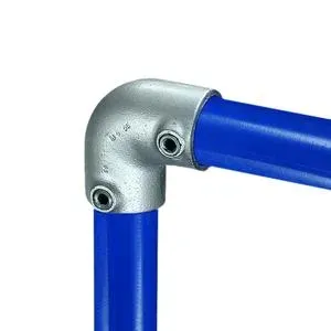 Bøjning (90°) - fitting 15, 21,3 mm (15-4), Kee Clamp galvaniseret rørfitting