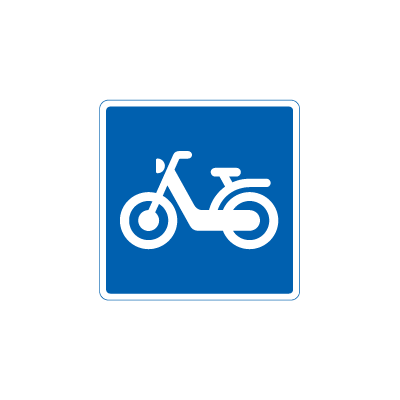 Anbefalet rute for knallerter E 21,4 oplysningstavle 50x50 cm 2-sidet