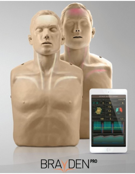 BRAYDEN&trade; | Manikin - Pro - Bluetooth Feedback Rød