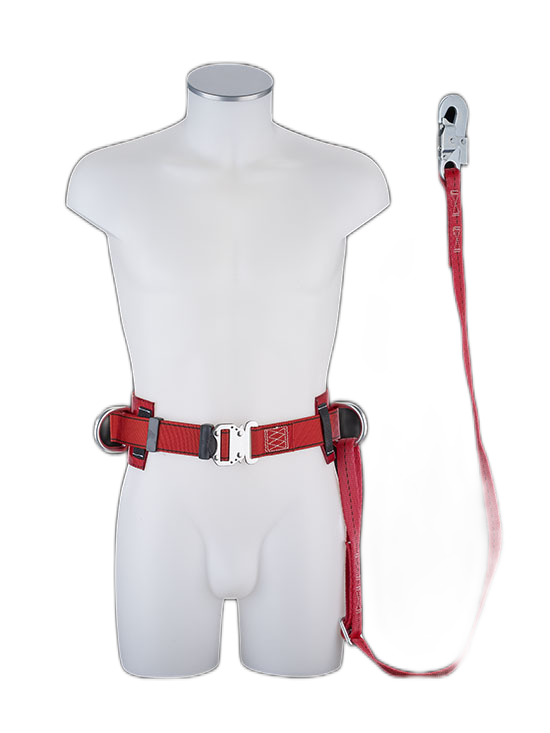 Sikkerhedsbælte / Liftbælte med lanyard - B4 Quick Var. R