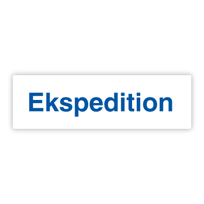 Ekspeditionen aluminium 120x500 mm (uden pil)