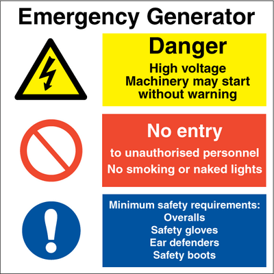 Emergency generator 300x300 mm Plast