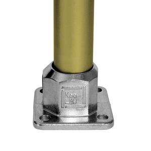 Bund- og rækværksflange - fitting L152 - 42,4 mm (L152-7), Kee lite alu rørfitting
