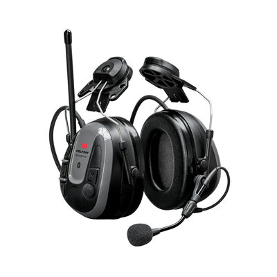 3M PELTOR WS ALERT XP Headset, Bluetooth®, FM-radio, grå, hjelmmontering, MRX21P3E5WS6.
