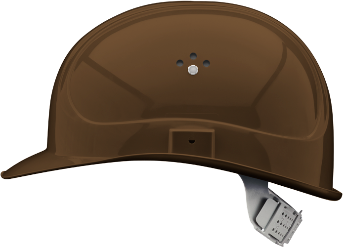 INAP-Master 64 cm sikkerhedshjelm Brun