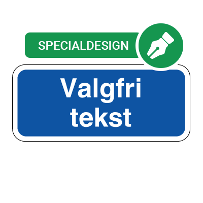Undertavle til påbuds- og oplysningstavler 30 x 70 cm