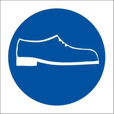 Wear non-skid footwear - Efterlysende plast HI150 - 150 x 150 mm