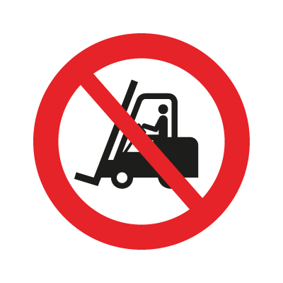 Truck kørsel forbudt Ø 210 mm, Selvklæbende