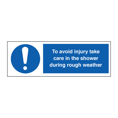 To avoid injury take care.. 50 x 150 mm Efterlysende selvklæbende