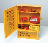 Kombineret Lockout & Lock Box Station m / Komponenter