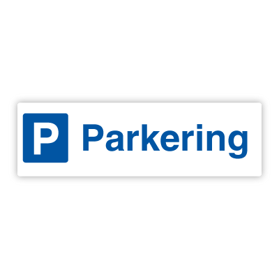 Parkering - Parkeringsskilt 120x500 mm (uden pil)