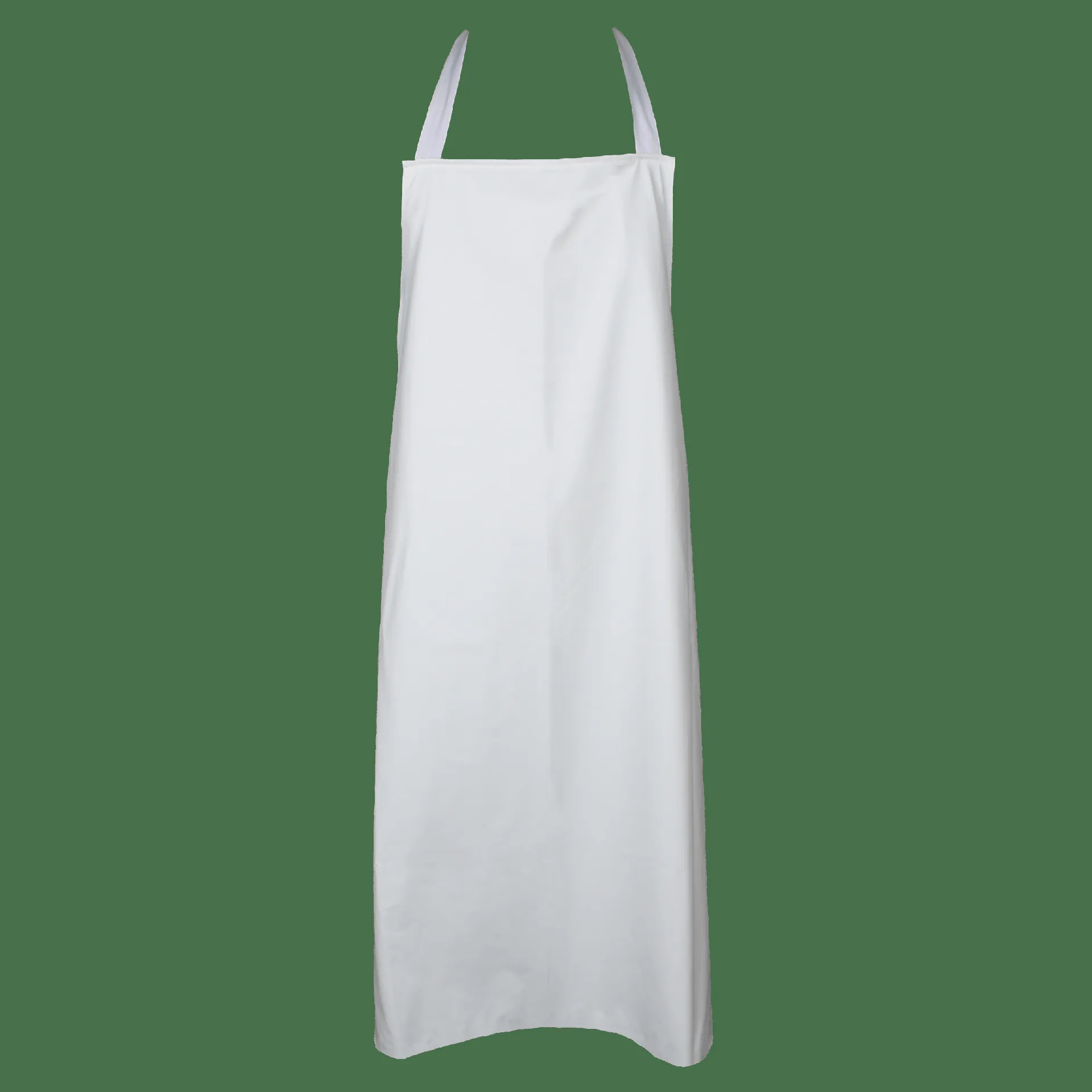 Forklæde i Hvid D-S FLEX, strækbart PU, påmonteret bindestropper B: 75 x L: 100 cm