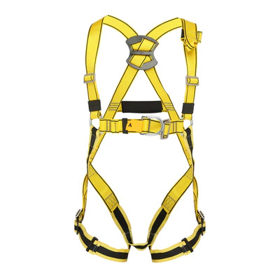 BIGBEN® Deluxe faldsikring 2-punkts H-sele med komfortelastiske benstropper, faldsikringssele til hele kroppen til tagdækning og stillads, godkendt ti
