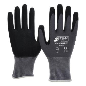 Nitras 8700 3D FIT Skin Flex grå strikhandske med specialbelægning Handsker 11 - XXL