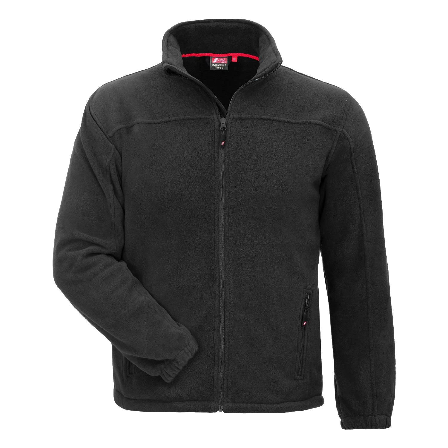 Nitras 7040 MOTION TEX PLUS fleece jakke sort kraftig Fleece jakke God varmeisolering takket være det tykke materiale, Sidelommer med lynlås 100 %