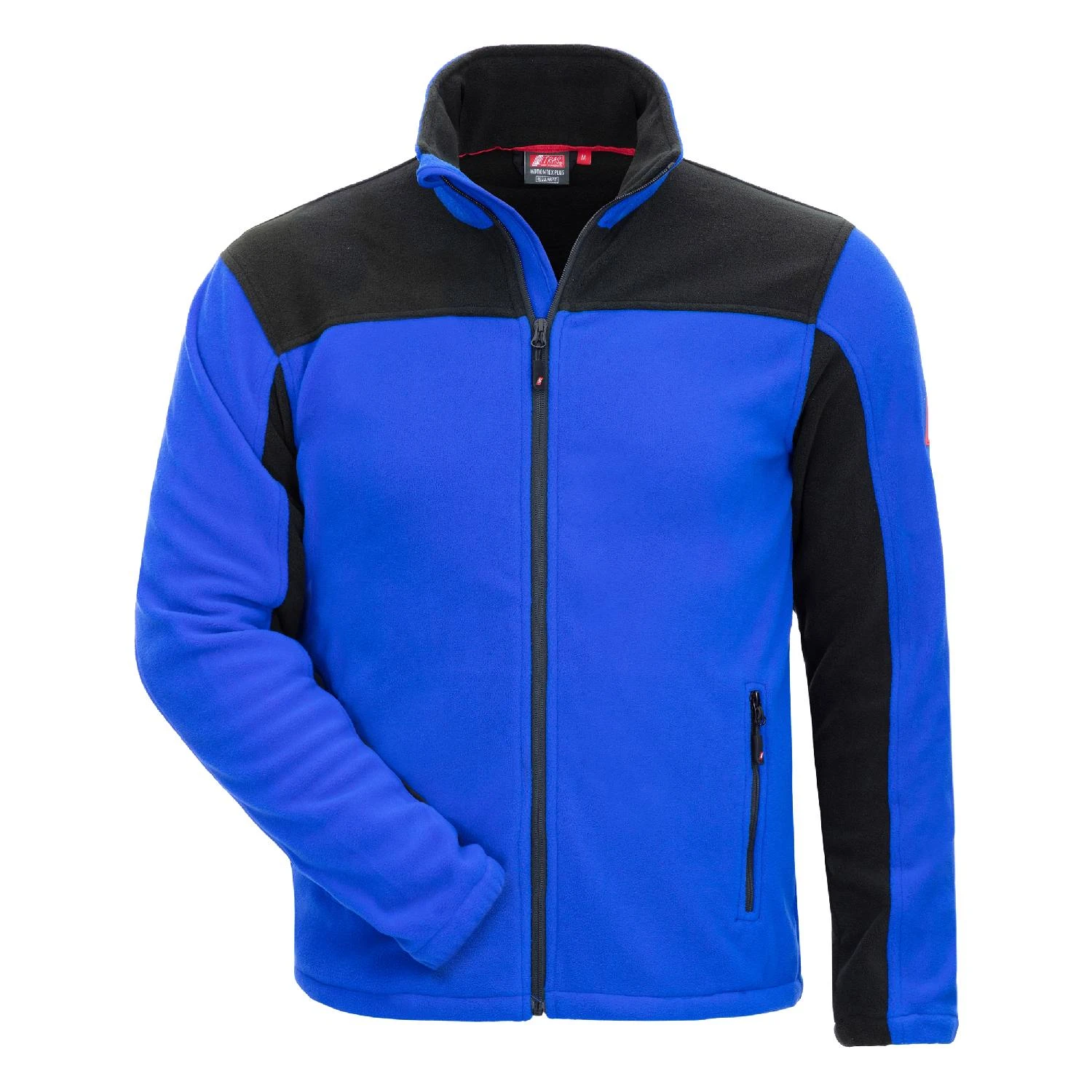 Nitras 7041 MOTION TEX PLUS kraftig blå Fleece jakke God varmeisolering takket være det tykke materiale, Sidelommer med lynlås 100 % polyester
