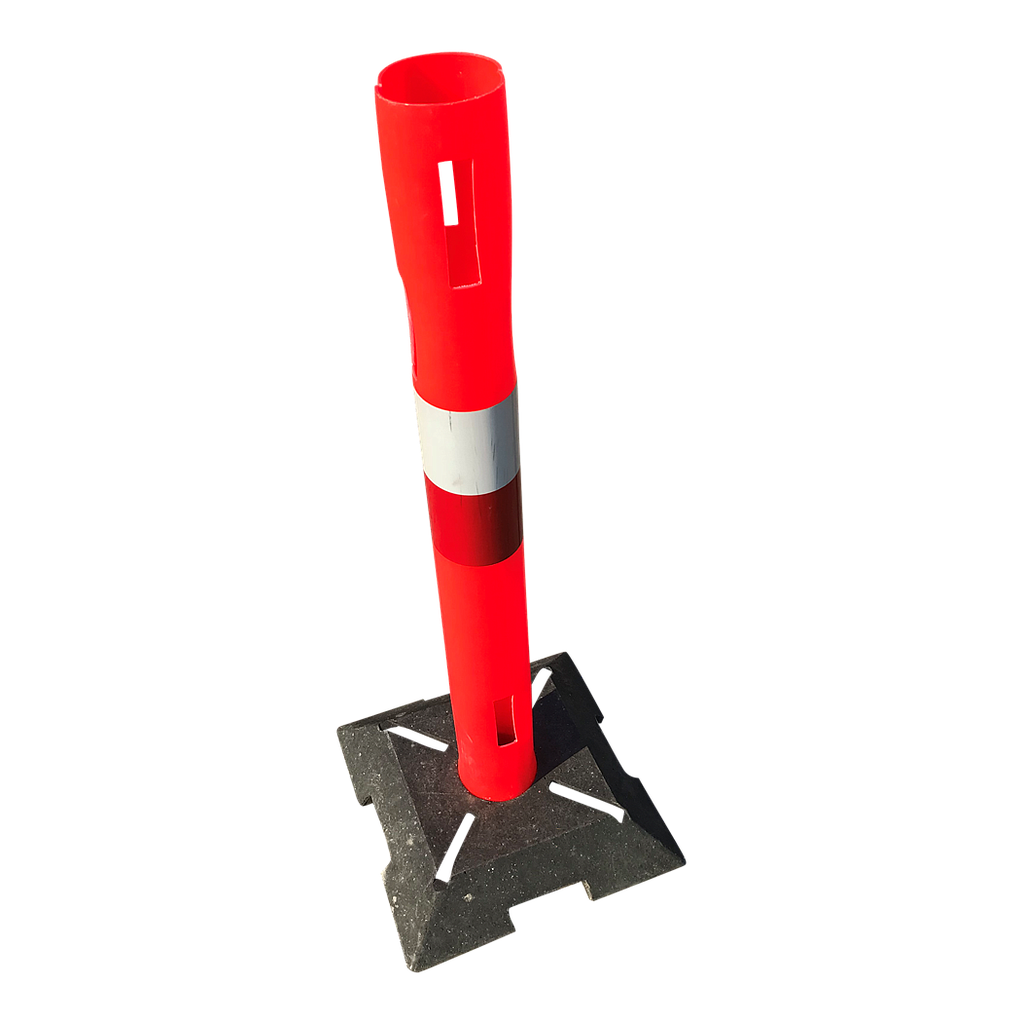 Danpæl afspærringscylinder (Plast stolpe inkl. 8 kg. fod)