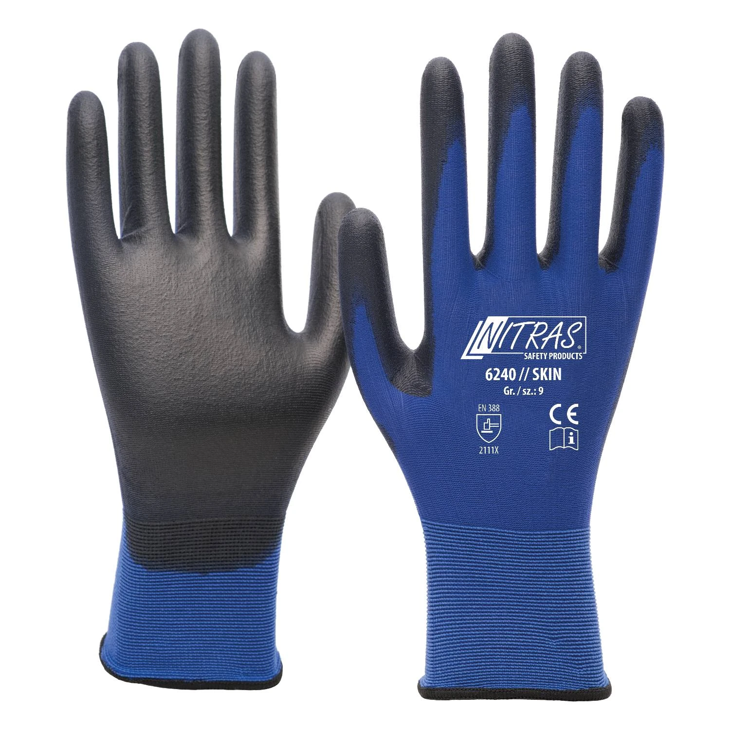 Nitras Skin Nylon Handsker 6240 7 - S