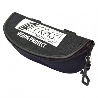 Sort Brille etui 90C med karabinhage 19 x 9 cm