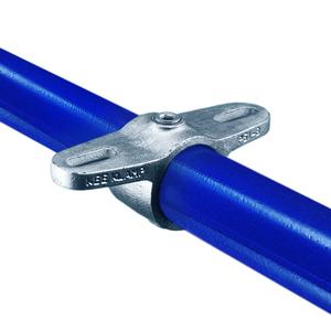 Dobbelt hængselsled med slidshuller forskudt, han - fitting P51, 48,3mm, Kee Clamp galvaniseret rørfitting